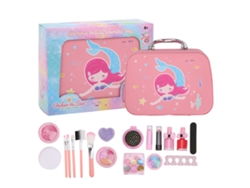 Set De Juguetes De Maquillaje Para Niñas Con Bolso Lavable Juego De Falsa Maquillaje Niños Juguete De Maquillaje