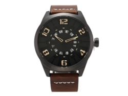 Reloj Hombre Deportivo Impermeable Con Calendario Cuarzo Moda Negro (números Caqui)