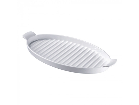 Plato para tartas de melamina blanca APS Pure