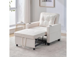 Sofá Cama Individual 3 En 1 Con Portavasos Y Puerto Usb. Chaise Longue.