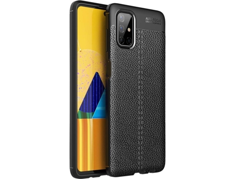 Funda para Samsung Galaxy M51 PHONESHIELD Rugged Leather Negro