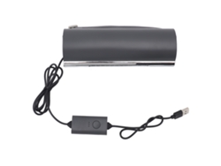 Ventilador para coche de 3 velocidades, silencioso, para SUV y autocaravanas, color gris.