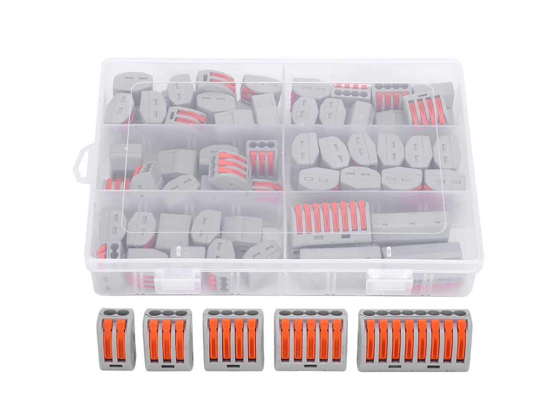 Yncm2026-kit De Conectores De Cable Compactos Pct-212 213 215 Para Empalme Con Palanca 65 Piezas