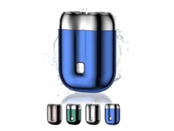 Afeitadora eléctrica de doble cabezal Rosewell para hombres, mini afeitadora portátil recargable por USB con 2 cuchillas flotantes.