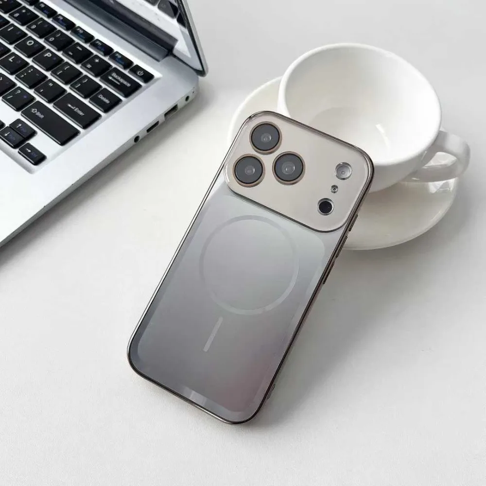 (iphone 13 Pro, Gris) Funda Protectora Magnética Magsafe Para Iphone, Compatible Con Carga Inalámbrica.