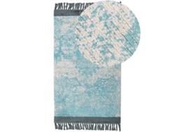 Alfombra de pelo corto BELIANI Akarsu de Viscosa Azul 80x150
