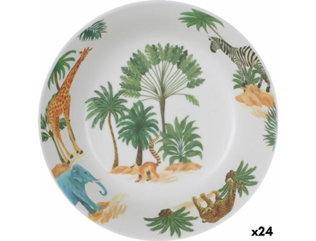 Plato Hondo LA MEDITERRÁNEA Sauvage Melamina 20x20x5 cm (24 Unidades)