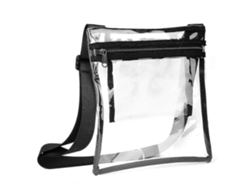 Bolso bandolera transparente de TPU a la moda para hombres y mujeres