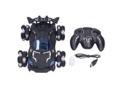 2026-coche De Control Remoto 360° Derrape Fácil 1:12 Luces Led Resistente A Golpes Juguete Eléctrico Para Niños Negro