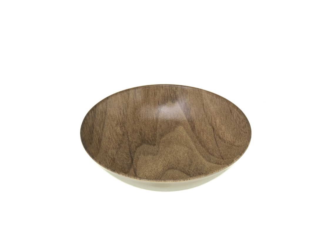 Plato De Sopa Loza De Loza Madera 22 Cm. SG SECRET DE GOURMET