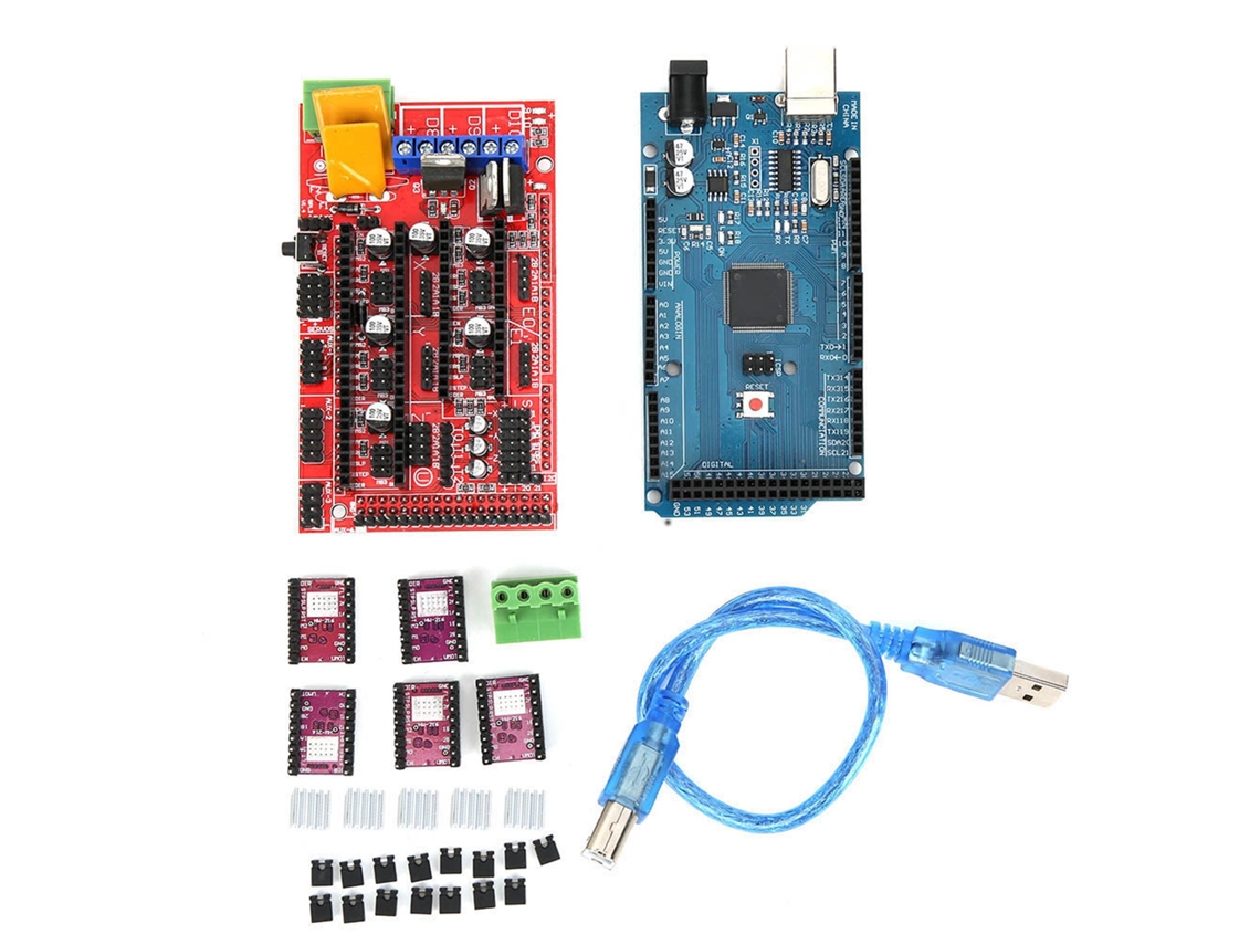 Kit de impresora 3D para Mega 2560 R3, controlador 8825, placa de circuito impreso Reprap