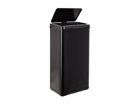 Cubo de Basura Inteligente de 60L WELLHOME con Apertura Automática, Negro, 35,5x26x79,5cm