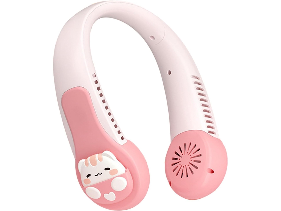 Ventilador Personal De Cuello, Recargable Por Usb Y Con Batería Antitorsión.