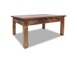Mesa de Centro de Apoyo en Madera Reciclada Maciza 98X73X45 cm