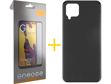 Kit Funda + Protector de Pantalla Samsung Galaxy A22 4G SKYHE Full (Negro)