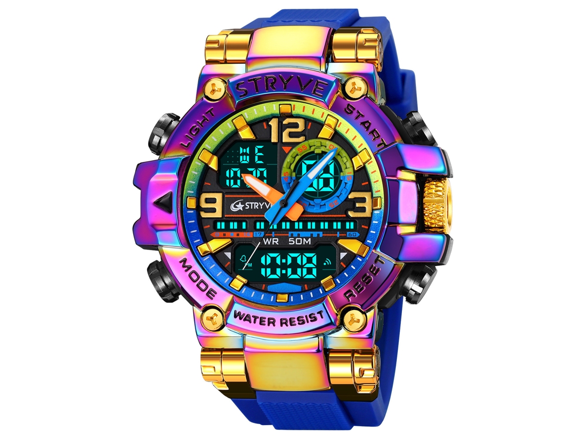 Reloj Electrónico Deportivo Para Estudiantes Y Jóvenes (azul Vibrante), Elegante Reloj De Pulsera Multifuncional.