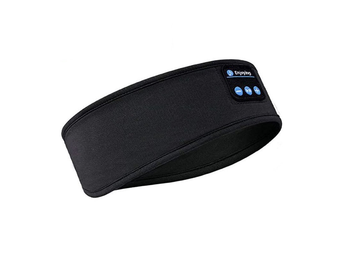 Auriculares Bluetooth Para Dormir Com Faixa De Cabeça Sem Fio Para Esportes Com Faixa De Cabeça Para Música Ultrasuave Preta