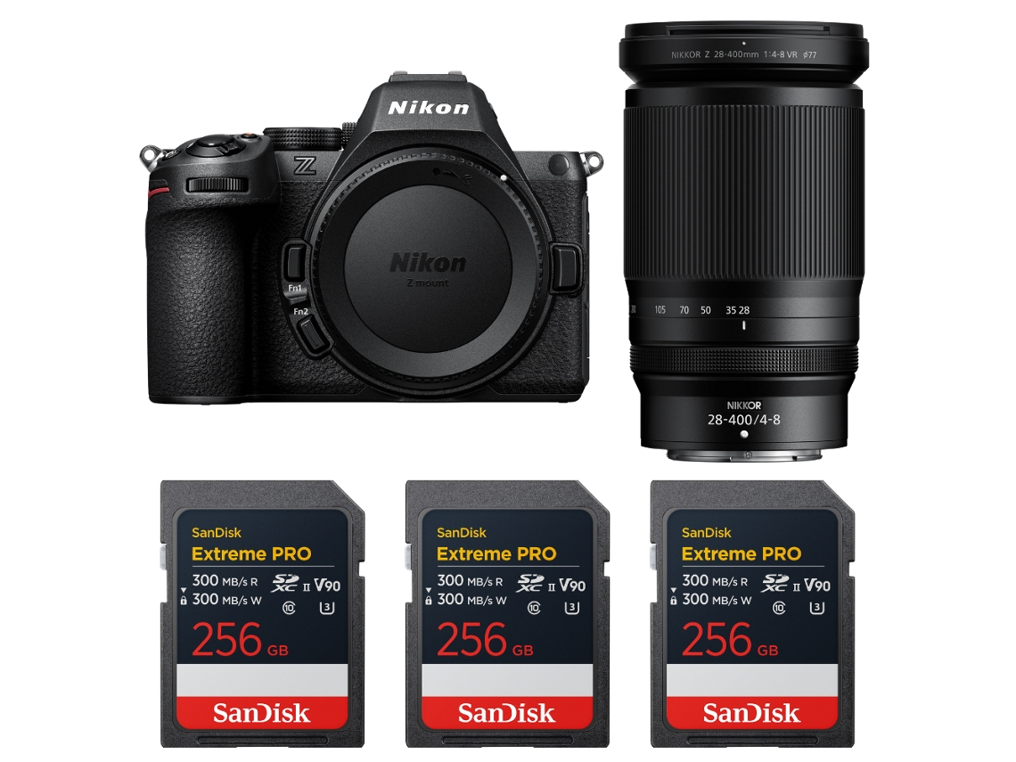 Nikon Z5 Ii + 28-400mm F/4-8 Vr + 3 Sandisk 256gb Extreme Pro Uhs-ii Sdxc + Ebook “20 Consejos Para Fotos Que Impactan”