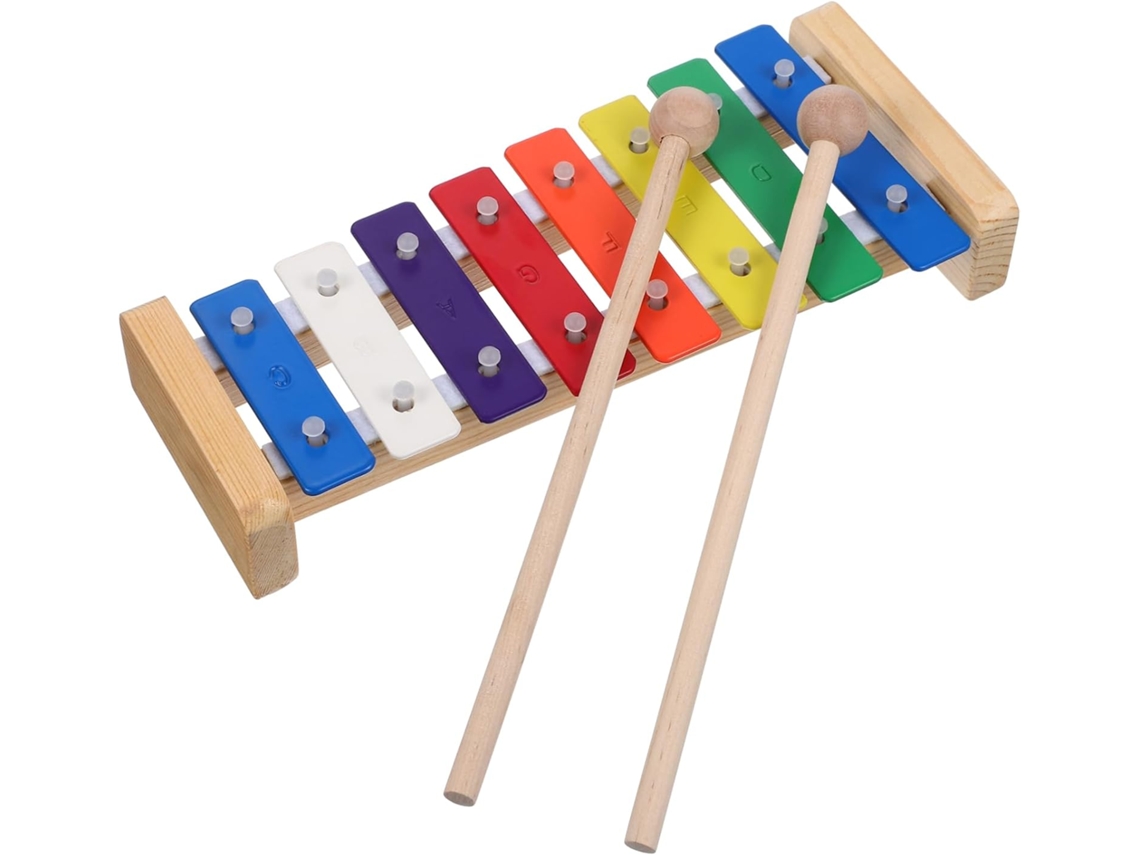 Conjunto de xilófono musical con 1 instrumento para niños con mazos para estimular...
