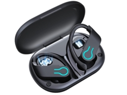 Auriculares Saisiyiky Q63-5 Bluetooth 5.3, 120 H De Reproducción, Color Negro