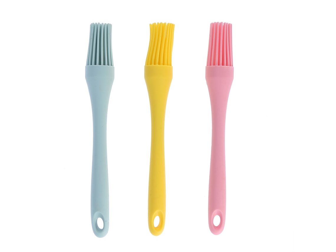 Cepillos de silicona resistentes al calor para horno, panadería, pastelería, mantequilla, barbacoa y cocina.