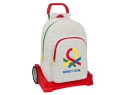 Mochila Escolar Con Ruedas Pop Grises de 30 x 46 x 14 cm