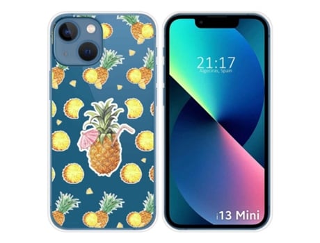 Carcasa iPhone 13 Mini (5.4) TUMUNDOSMARTPHONE Dibujos Transparente Multicolor