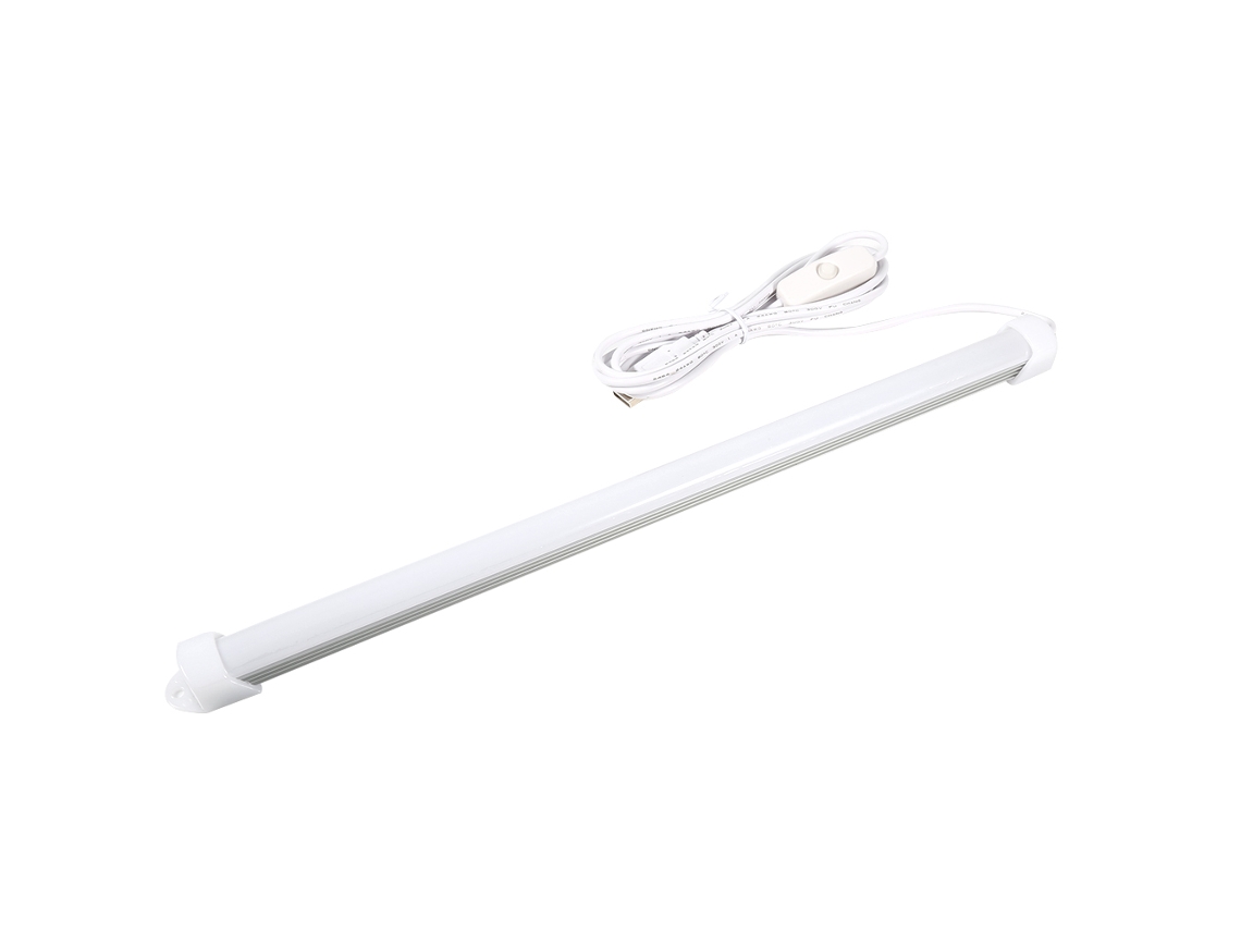 MEOIRUERY Tira LED Rígida USB 5V Lámpara para Dormitorio Luz Blanca Cálida con Atenuador de Un Nivel