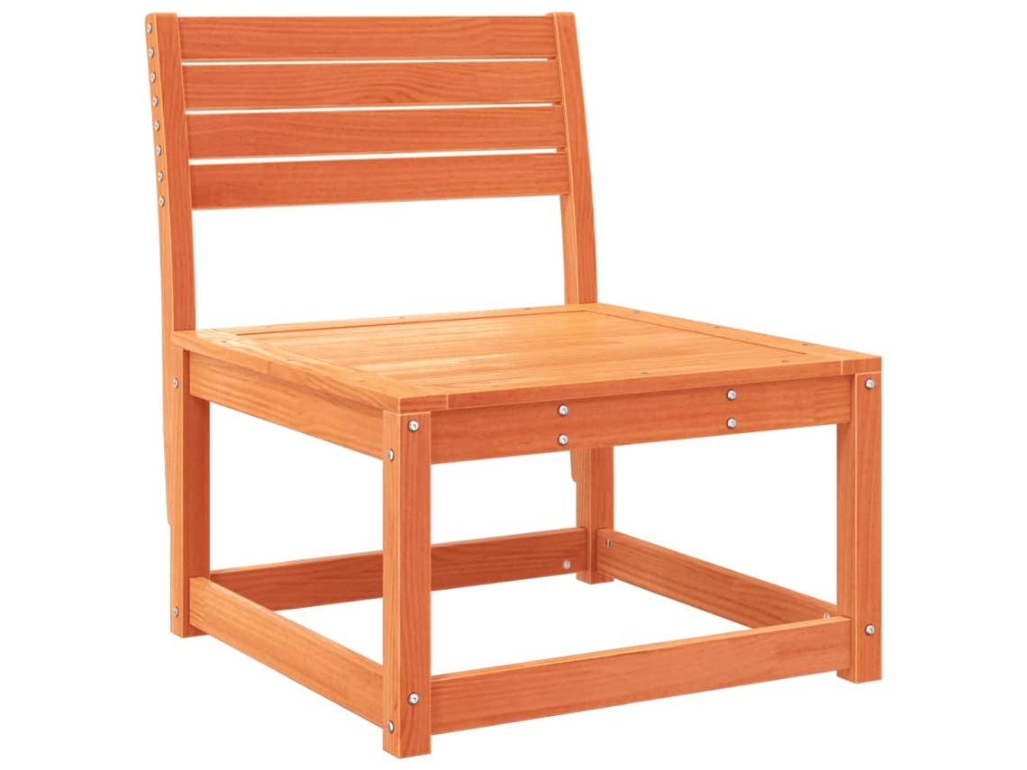 Maison Exclusive - Sofá de jardín sin brazos 63,5x73x78cm Pino macizo Marrón miel