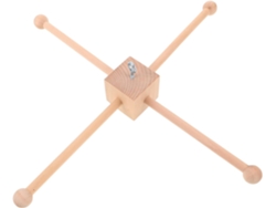 Estructura Móvil Madera Natural 1 Unidad Soporte Compacto Colgante Accesorio Diy Habitaciones Niños Niñas