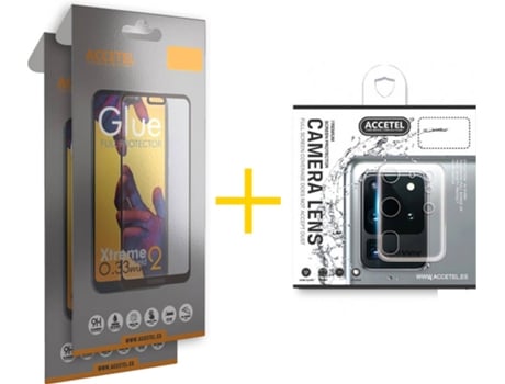 Kit 2 Protectores de Cristal Templado Huawei P 30 Lite ACCETEL Full