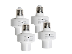 2026-4 Pack Adaptador De Bombilla Inteligente Wifi E27 Control Por App, Voz, Temporizador Y Grupo Instalación Fácil