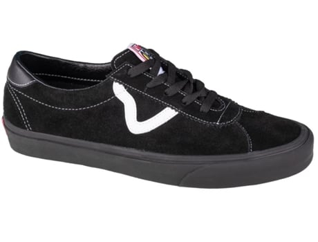 Zapatillas VANS Cuero de Gamuza Hombre (37 - Negro)