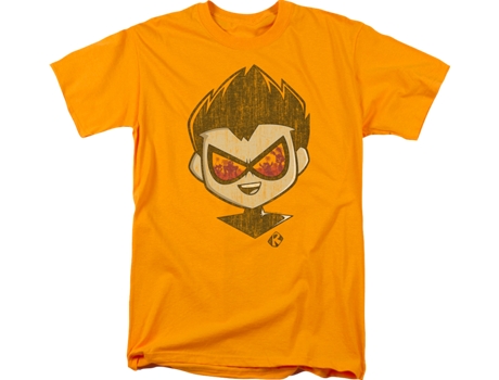 Camiseta de Hombre SUPERHEROMARVEL Distressed Robin Teen Titans Algodón (2XL)
