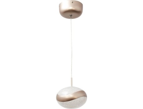 Lámpara de Techo FABRILAMP Planett (Champán - LED - 8 W - Cristal)