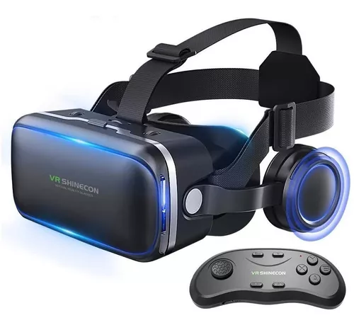 ELKUAIE Auriculares Vr Realidad Virtual Gafas 3d Con Control Remoto