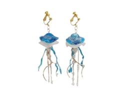 Pendientes de medusa azul a la moda, accesorios para amantes de la naturaleza, cómodos y prácticos para el día a día. Rosewell