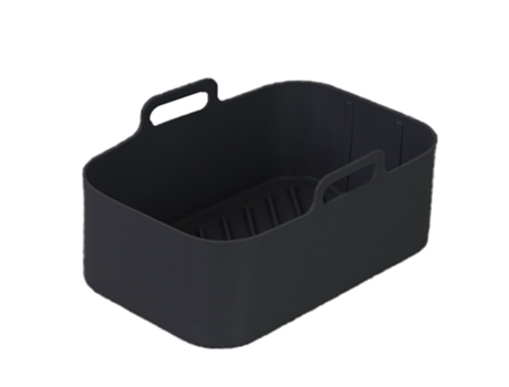 Cesta De Silicona Para Freidora - Práctica Y Resistente - Negra JEIIBRZUI