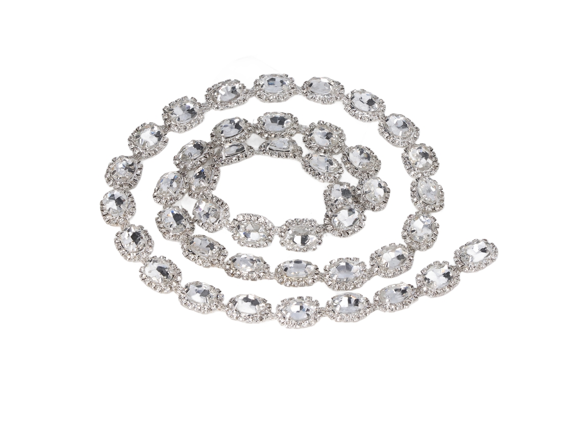 Borde De Diamantes De Imitación 1 Hermoso Y Brillante Jardín Para Decoración De Ropa Collar Pulsera Diy