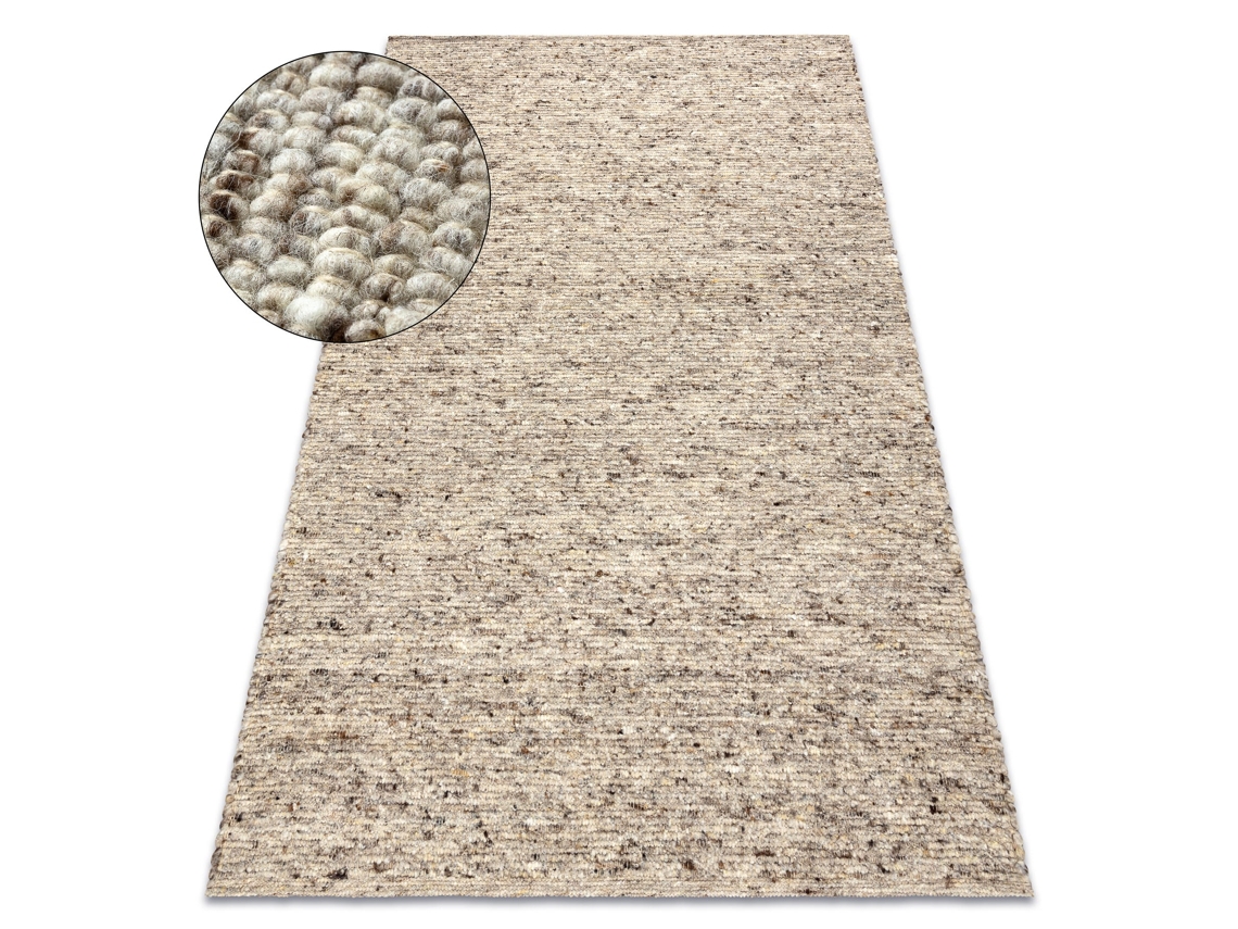 Alfombra sand, beige NEPAL 2100 - lana, de doble cara, natural