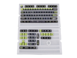 122 Teclas Pbt Con Retroiluminación Universal Para Teclados Mecánicos De 61 A 108 Teclas.