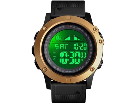 Relógio de pulso digital LED à prova d'água masculino VEANXIN-Oro