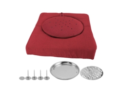 Conjunto De Cojín De Moxibustión Con Temperatura Regulable, Tapicería De Lino, Multifuncional.
