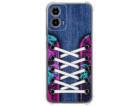 Funda Diseño Zapatillas para Motorola Moto G34 5G TUMUNDOSMARTPHONE Silicona Multicolor