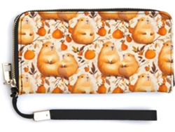 Cartera Cuero Con Cremallera Para Mujer Diseño Estampado