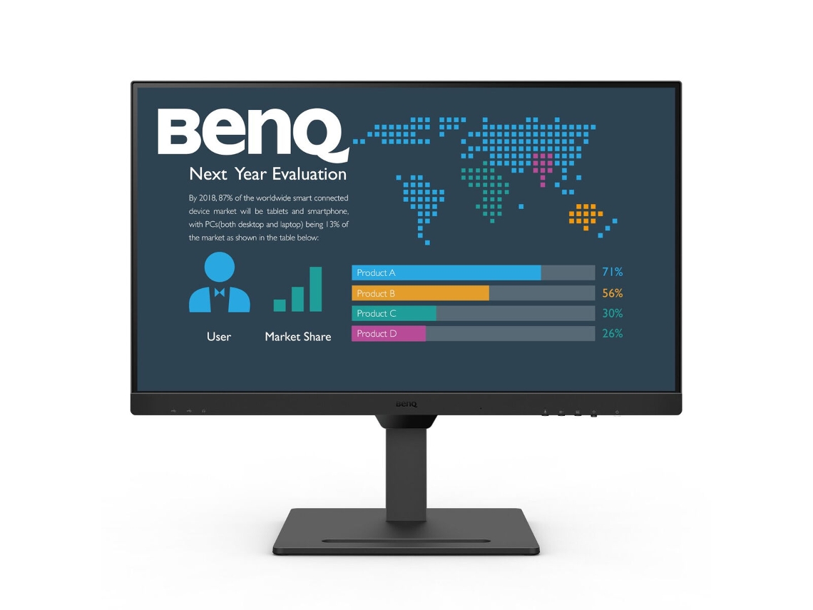Monitor Gaming BENQ BL2790QT (Negro - sRGB - LED - IPS - Flicker free - 27" - Quad HD - 5 ms)