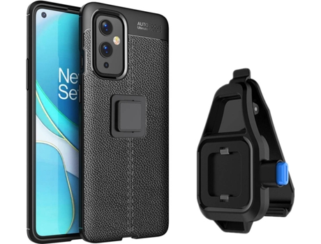 Funda Oneplus 9 Rugged Leather con Soporte de Cintura Negro