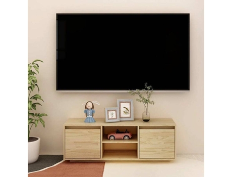 Mueble para la televisión VIDAXL Marrón Madera (110x30x40 cm)