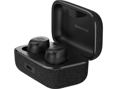 Auriculares Bluetooth True Wireless SENNHEISER Momentum 3 (In Ear - Micrófono - Noise Canceling - Negro)