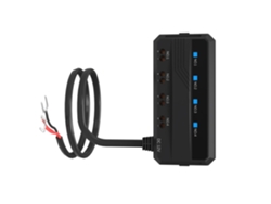 Relé Automotriz De Conexión Rápida - Caja De 4 Circuitos - Pantalla Led - Para Automóviles Y Motocicletas - 12v